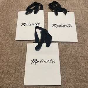 New {Madewell} Small Paper Bags | Set of 3